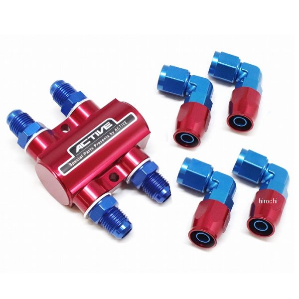 サーモスタットキット #6 90°フィッティング4個付 赤