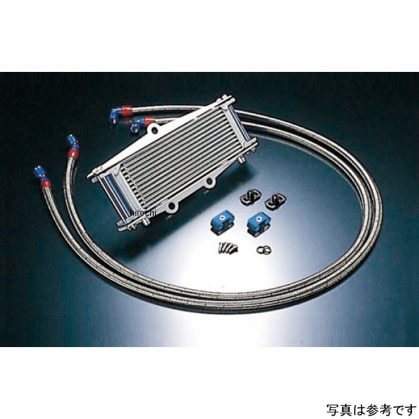 オイルクーラーキット サーモ対応 サイド廻し/ストレート #6 9-13R  ゼファー400、ゼファーX シルバー