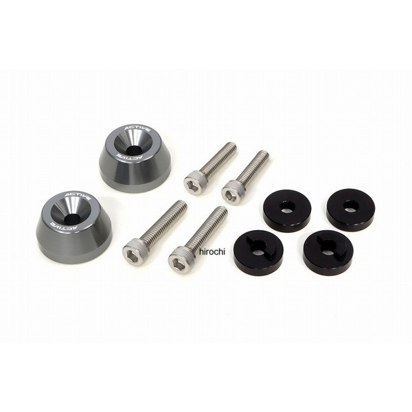 【New】 ホンダ/スズキ用 M6 アルミバーエンド カラー付 ガンメタ φ30-L15