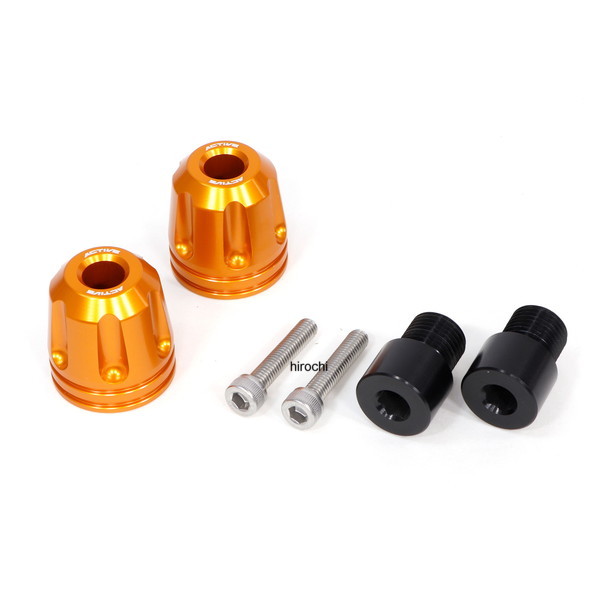 【New】 ヤマハ用 M16 アルミバーエンド アダプター付 リボルバー ゴールド φ33-L35