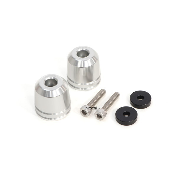 【New】 ヤマハ用 M16 アルミバーエンド アダプター付 シルバー φ33-L33