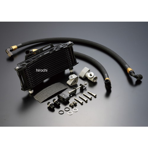 【New】 ラウンドオイルクーラーキット 上廻前 #6 9-13R カワサキ Z1/Z2 ブラック/ブラックホース