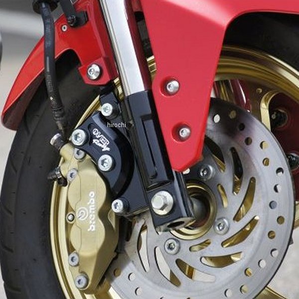 フロントキャリパーサポート ブレンボ4P 40mm 13年-16年 GROM 黒