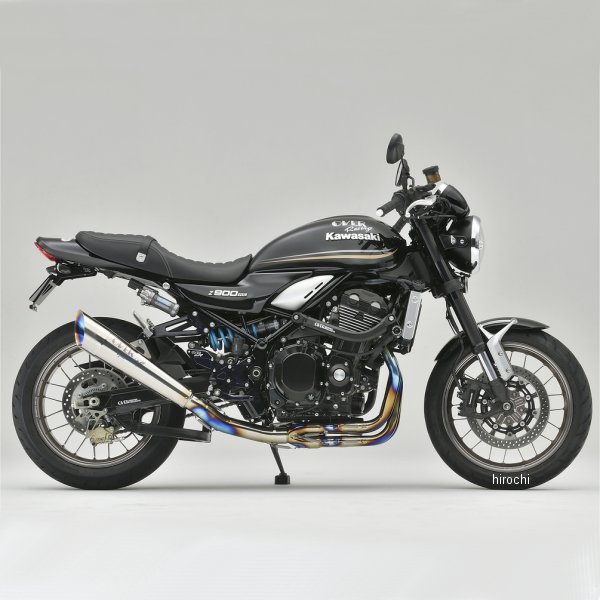 フルエキゾースト チタンメガホンマフラー 4-2-1 政府認証 18年-21年 Z900RS 焼色無し