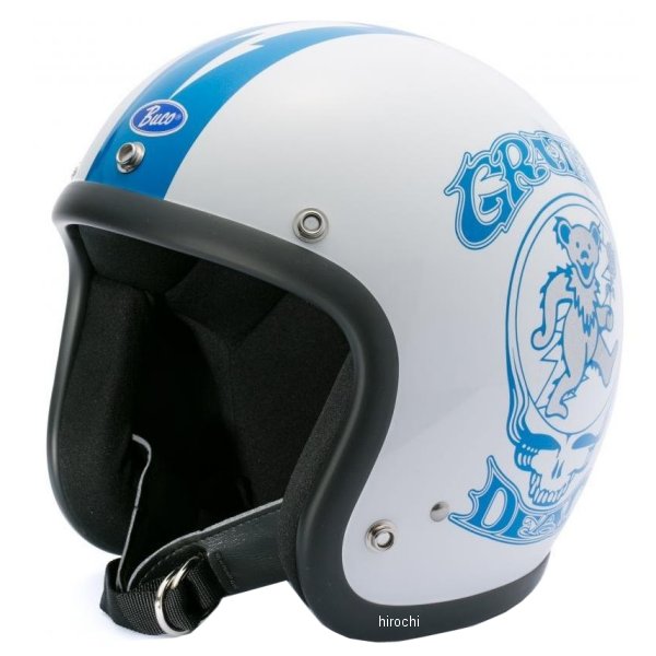 ジェットヘルメット ベビーブコ グレイトフルデッド 白 MLサイズ