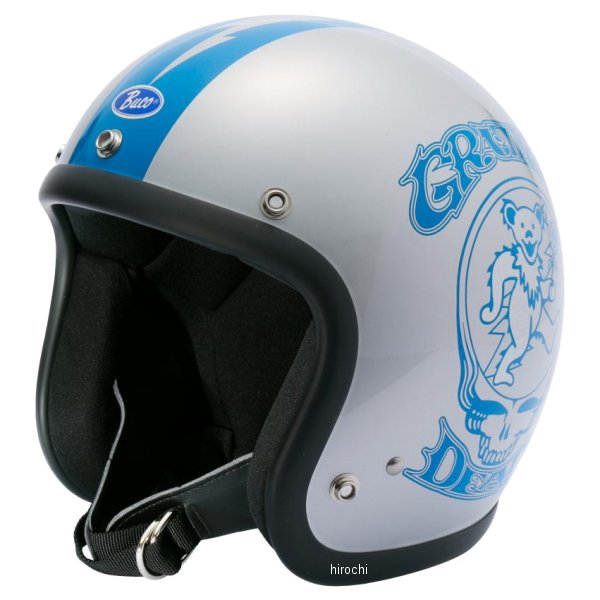 ジェットヘルメット エクストラブコ グレートフルデッドベア シルバー XLサイズ