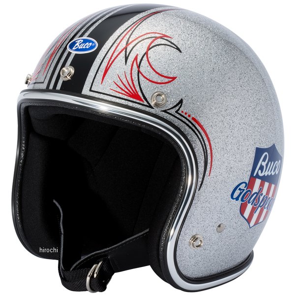 ジェットヘルメット ベビーブコ ゴッドスピード シルバーフレーク SMサイズ