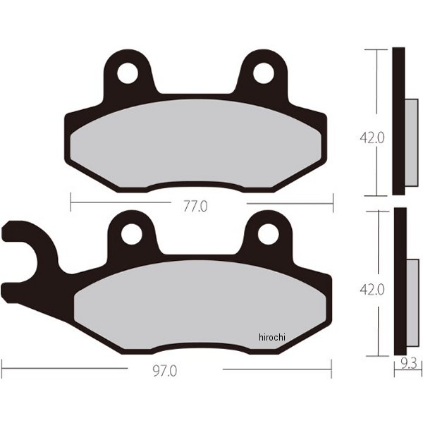ブレーキパッド シンタードメタル 96年-20年 レブル250 フロント