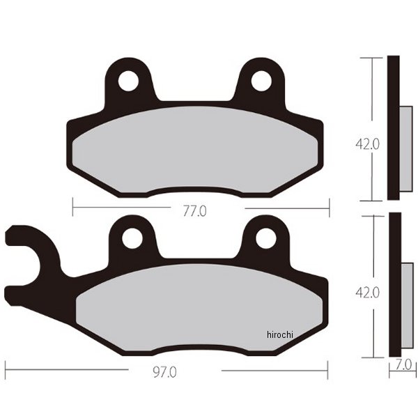 ブレーキパッド シンタードメタル 08年-13年 Teryx750 フロント