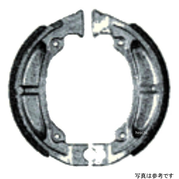 ブレーキシュー ハイグレード溝付き 89年-99年 RG50ガンマ、ハスラー50、ウルフ50