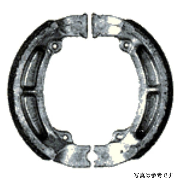 ブレーキシュー ハイグレード溝付き 82年-09年 W400、KL250R