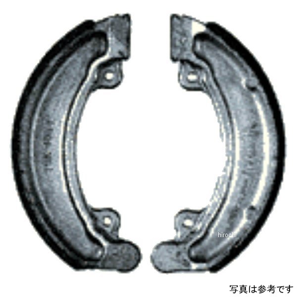 ブレーキシュー ハイグレード溝付き 81年-82年 XR500R、CR480R、CR450R Elsinore