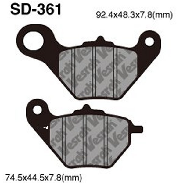 ブレーキパッド レジン 17年-20年 UU125T、UY125T フロント用