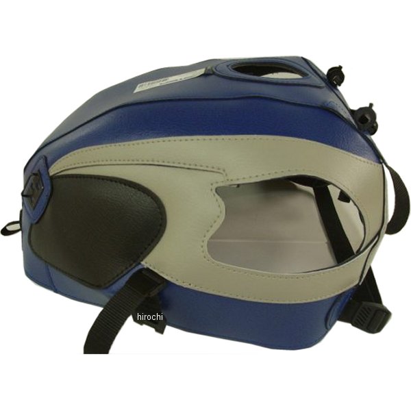 タンクカバー W650 青/ライトグレー