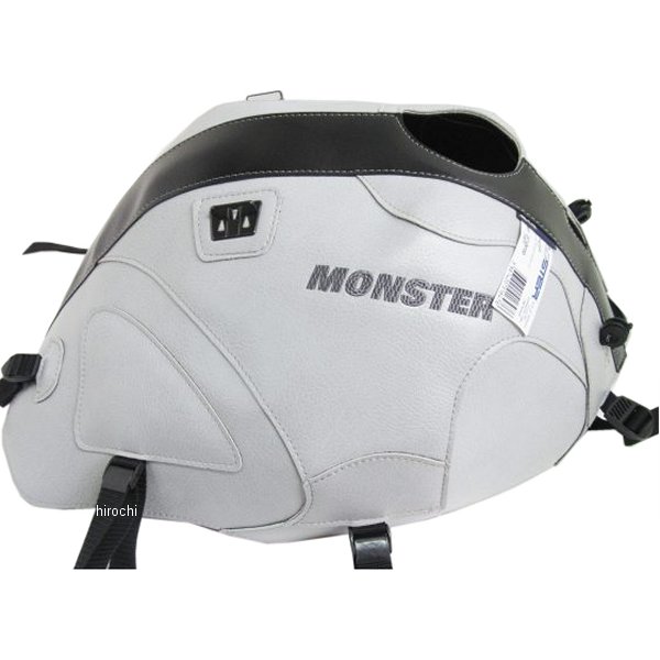 タンクカバー ドゥカティ MONSTER400 ライトグレー/黒