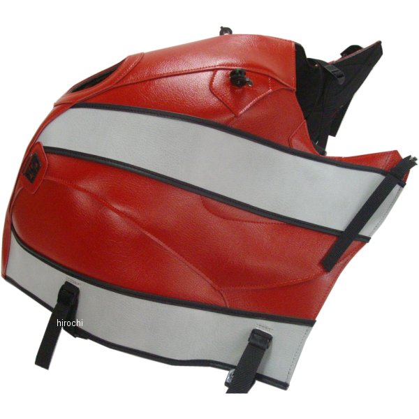 タンクカバー 06年-09年 BMW R1200S 赤/グレー