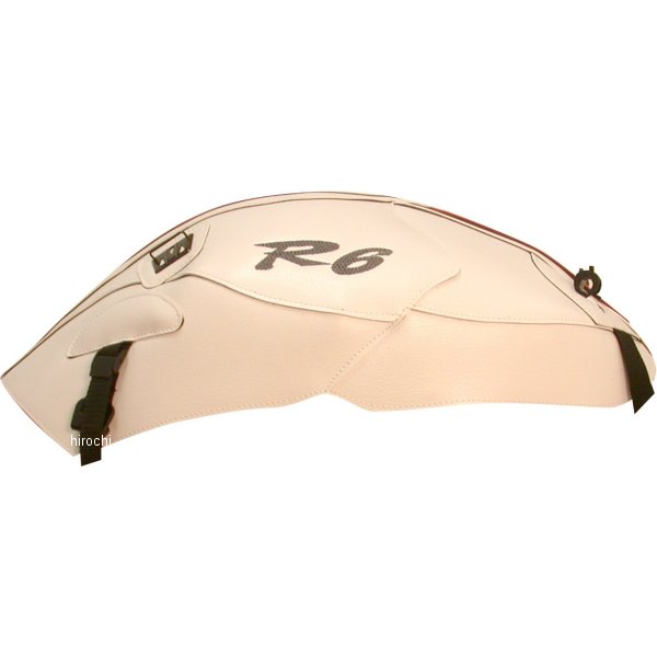 タンクカバー 06年-07年 YZF-R6 白/赤