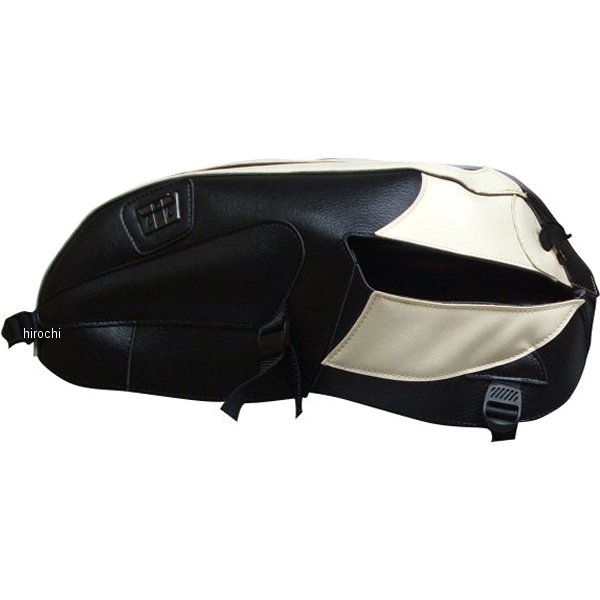 タンクカバー 03年-07年 トライアンフ ボンネビル T100 黒/クリーム