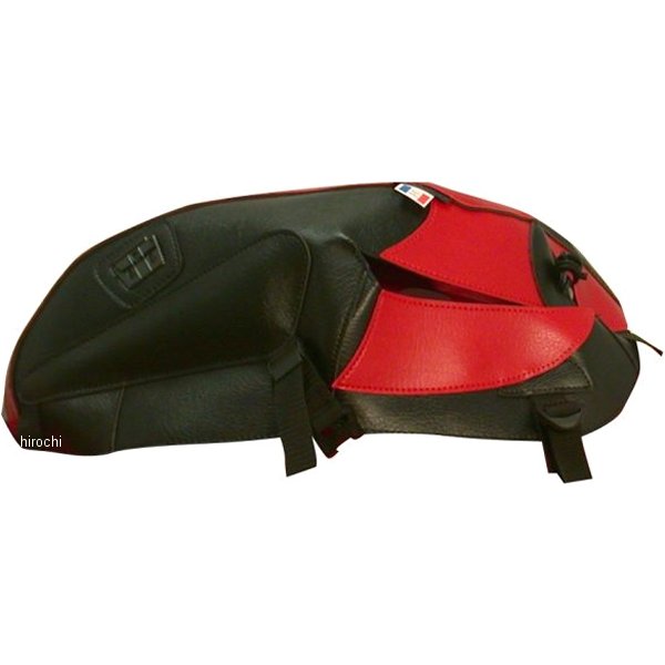 タンクカバー 03年-07年 トライアンフ ボンネビル T100 黒/赤