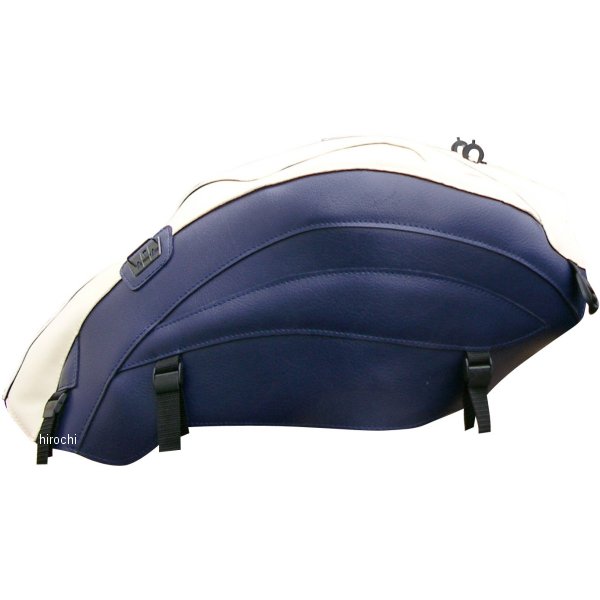 タンクカバー 05年-12年 トライアンフ ロケット3 クリーム/ダークブルー