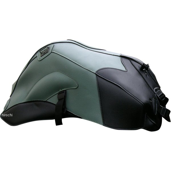 タンクカバー 06年-11年 FZ-1 FAZER モスグリーン/黒