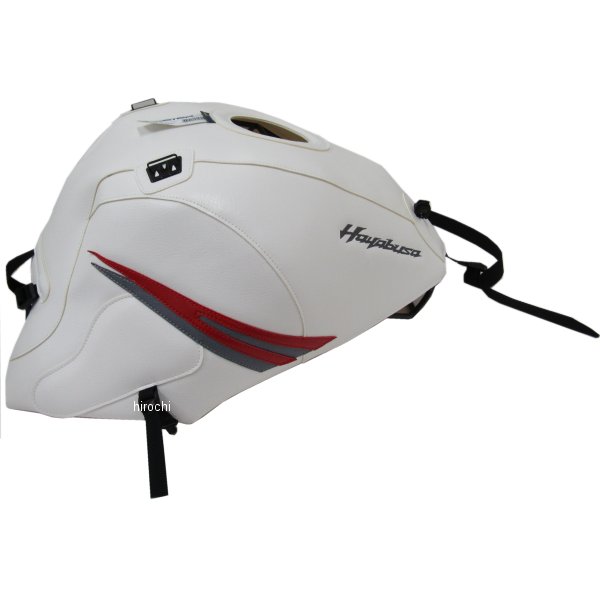 タンクカバー 08年 GSX1300R ハヤブサ 白/赤/シルバー