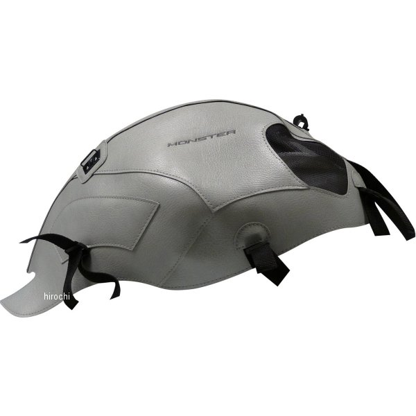 タンクカバー ドゥカティ MONSTER696 ライトグレー/黒