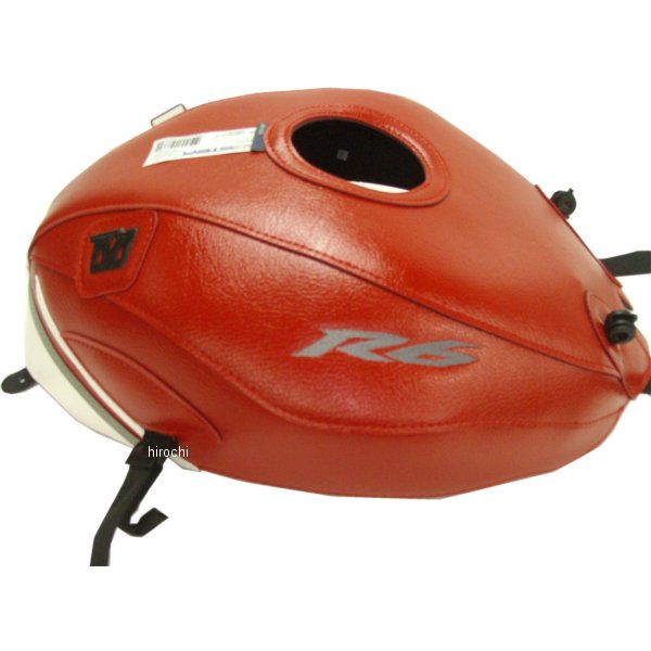 タンクカバー 09年 YZF-R6 赤/白