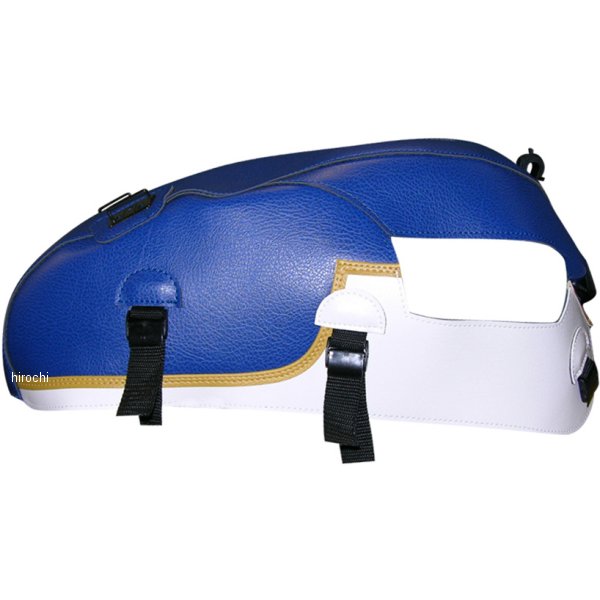 タンクカバー 09年-10年 トライアンフ ボンネビル T100 青/白/ゴールド