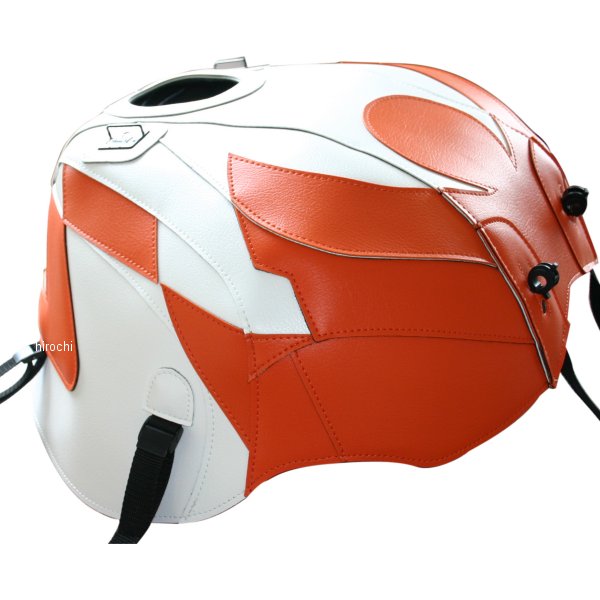 タンクカバー 06年-09年 アプリリア トゥオノ1000R 白/オレンジ