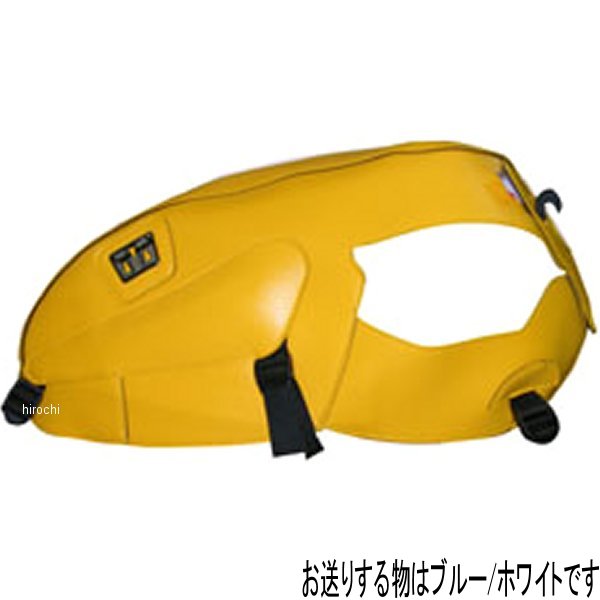 タンクカバー 06年-07年 トライアンフ スクランブラー 青/白