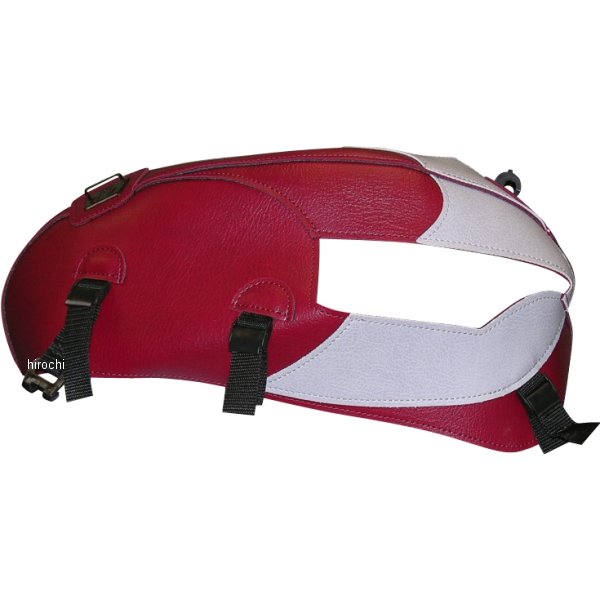 タンクカバー 08年-11年 トライアンフ ボンネビル T100 ワインレッド/ライトグレー