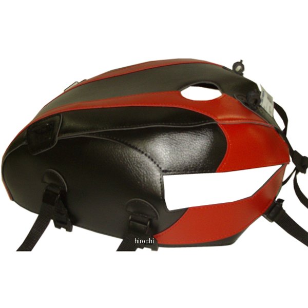 タンクカバー 08年-11年 トライアンフ ボンネビル T100 黒/赤