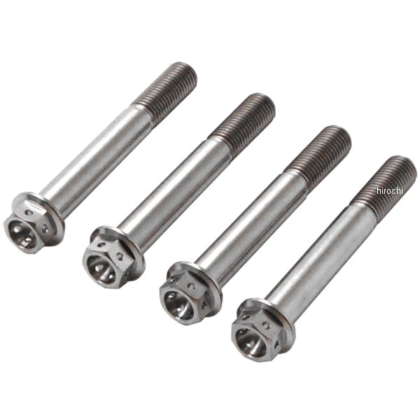 チタンキャリパーマウントボルト 汎用 ラジアルマウント M10 P1.25 75mm 4本入り