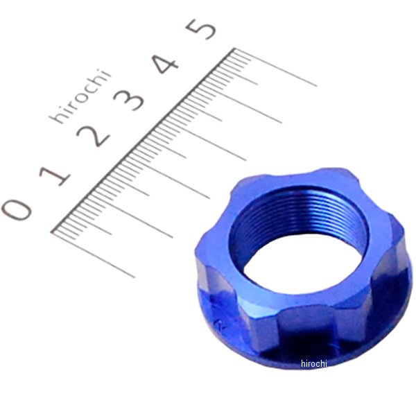 ステムナット 88年以降 ホンダ、スズキ、カワサキ M22X30-P1.0 H12 青