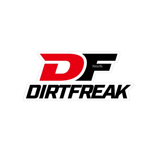DIRTFREAK ステッカー White W79 H35.5