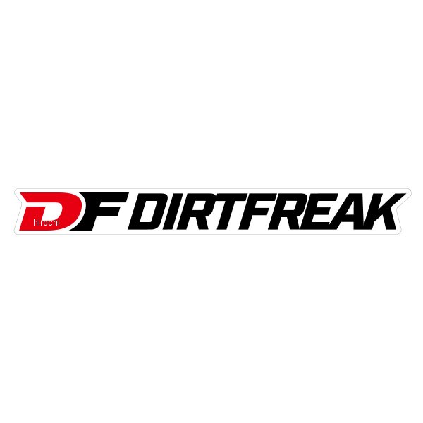 DIRTFREAK ステッカー White W154 H17.9