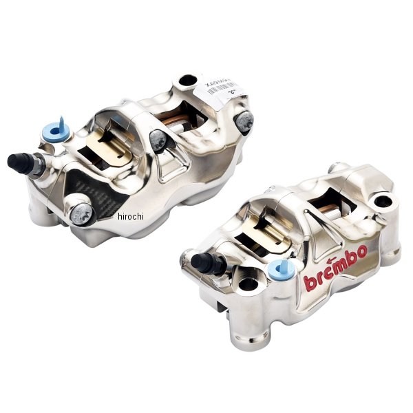 ブレンボ brembo GP4-RX ラジアル CNC 4P キャリパー 左右セット φ32 取付ピッチ:108mm ニッケルコーティング レッドロゴ