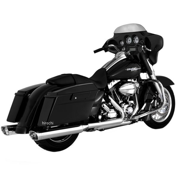 VANCE&HINES スリップオンマフラー モンスターオーバル 95年-16年 ツーリング クローム