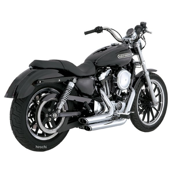 VANCE&HINES フルエキゾースト ショートショットスタッガード 04年-13年 スポーツスター クローム