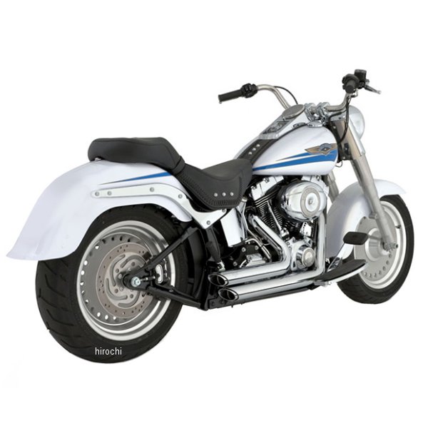 VANCE&HINES フルエキゾースト ショートショットスタッガード 86年-11年 ソフテイル クローム