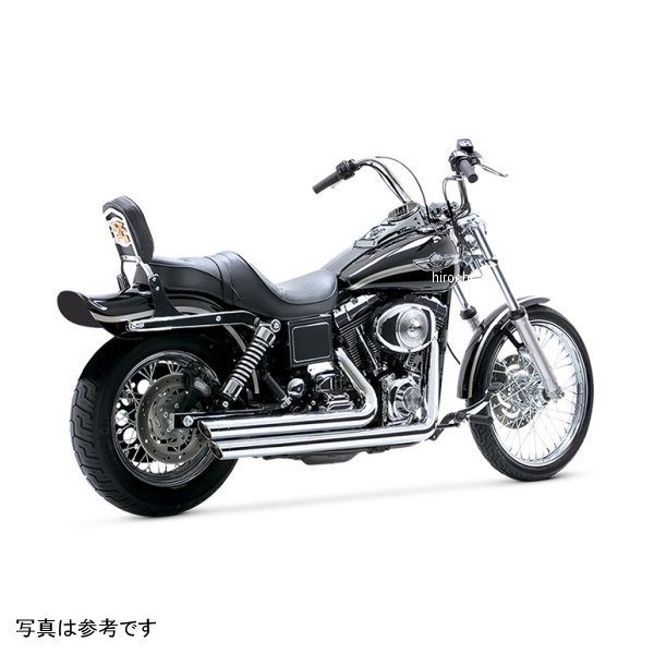 V  ビッグショットスタッガード クローム マフラー 91年-05年 ハーレー ダイナファミリー