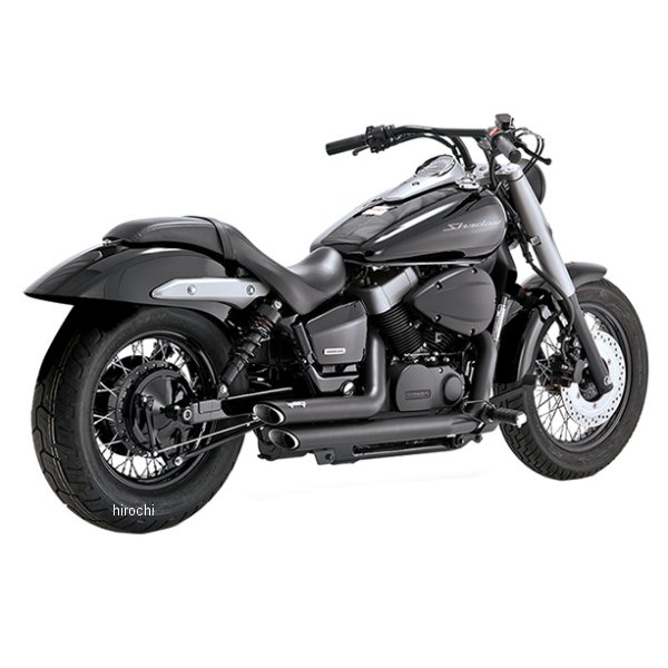 VANCE&HINES フルエキゾースト ショートショットスタッガード 04年-09年 シャドウ750 黒