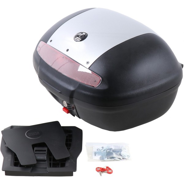 JOURNEY トップケース 48L ユニバーサルアダプタ ブラック/シルバー