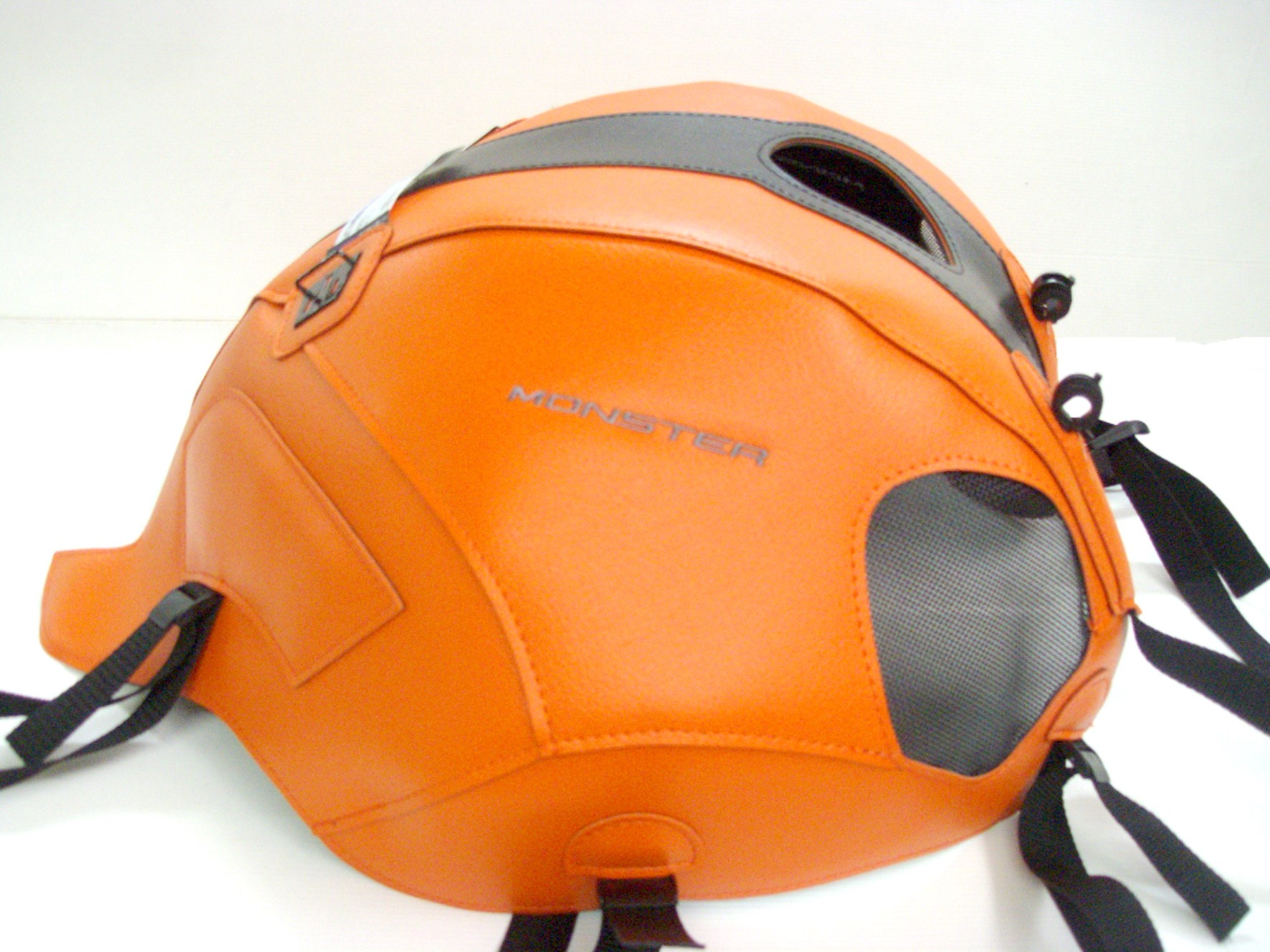 タンクカバー 10年 ドゥカティ MONSTER696 オレンジ/黒