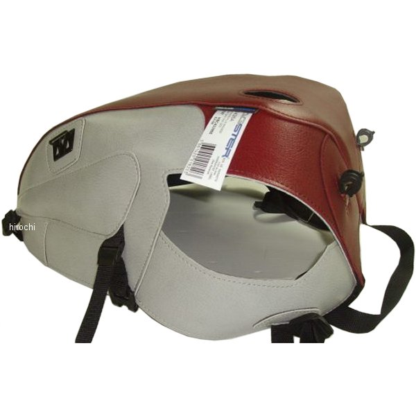 タンクカバー 01年-07年 トライアンフ ボンネビル 900 ワインレッド/ライトグレー