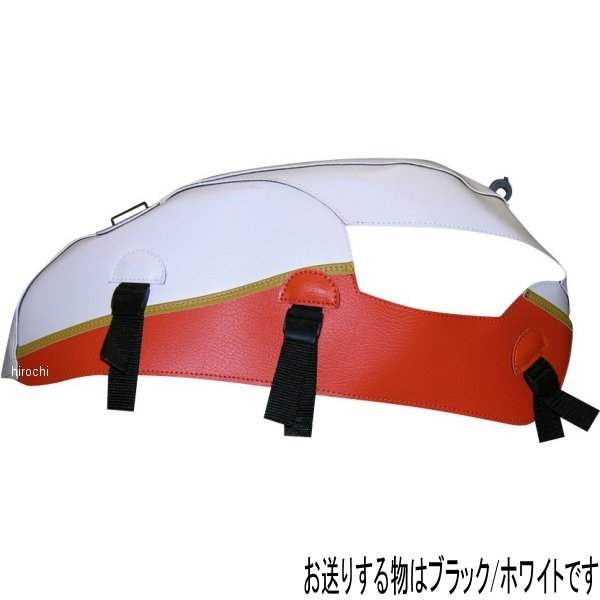 タンクカバー 08年-11年 トライアンフ スラクストン 900 黒/白