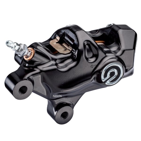 ブレンボ brembo 484 logopuro アキシャル CNC 4P キャリパー 左 φ32 ブラックアルマイト ポリッシュロゴ