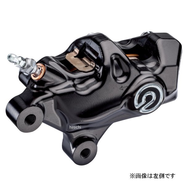 ブレンボ brembo 484 logopuro アキシャル CNC 4P キャリパー 右 φ32 ブラックアルマイト ポリッシュロゴ