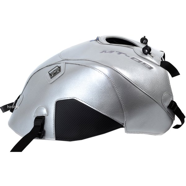 タンクカバー 15年-16年 MT-09 シルバー/カーボン